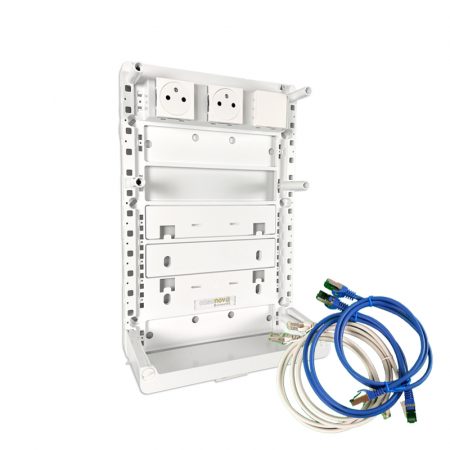 COMC016 - Support box opérateur série 350 avec cordon RJ45 - Zone attenante