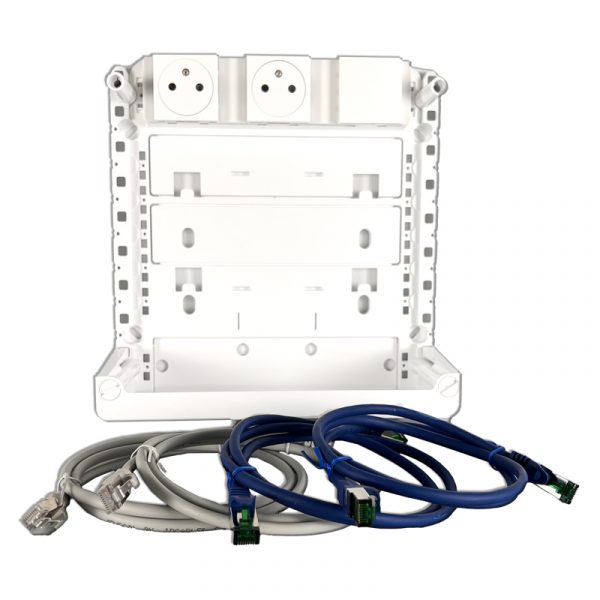 COMC013 - Support box opérateur série 250 avec cordons RJ45 - Zone attenante – Image 2