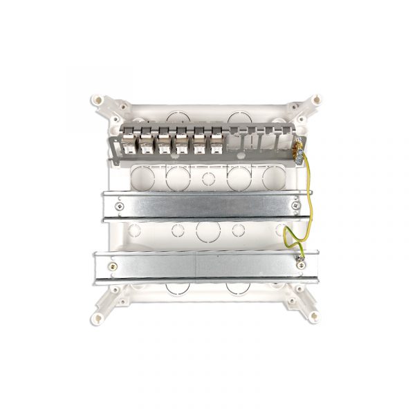 COML002 - COFFRET COM. 6RJ CAT 6A GRADE 3TV 2R AVEC TRAPPE