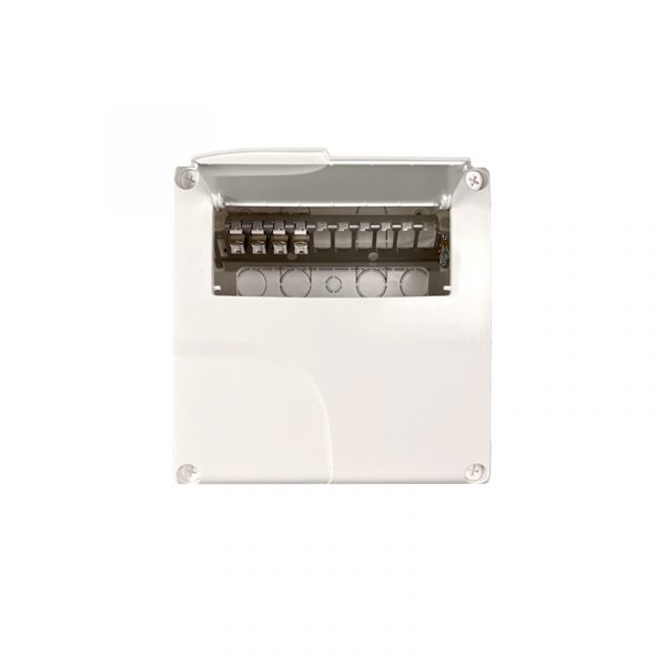COML001 - COFFRET COM. 4RJ CAT 6A GRADE 3TV 1R AVEC TRAPPE – Image 3