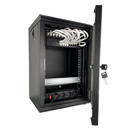 COMS001 - COFFRET COM. 12RJ CAT 6A GRADE 3TV AVEC SWITCH