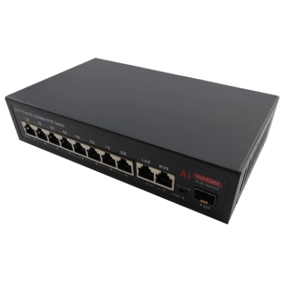 VDISW002 - Switch ethernet POE 8+2 ports 1 gigabit/s