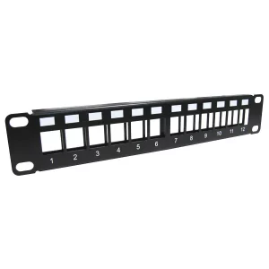 Panneau brassage non équipé 12 ports – 10 pouces