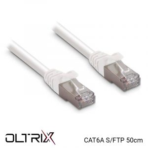 Câble Ethernet RJ45 Cat.6A S/FTP 50cm - OLTRIX CORD6A050