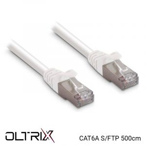 Câble Ethernet RJ45 Cat.6A S/FTP 500cm - OLTRIX CORD6A5