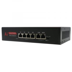 VDISW007 - Switch Ethernet 4 ports 10/100 Mbit/s 2 ports ethernet de liaison montante