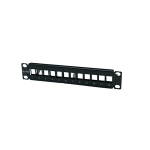 VDIC10-008 - Panneau de brassage nu - 12 ports - pour coffret/baie 10"